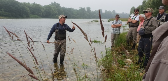 Initiation au Spey Cast sur le Rhin avec Philippe koehler 