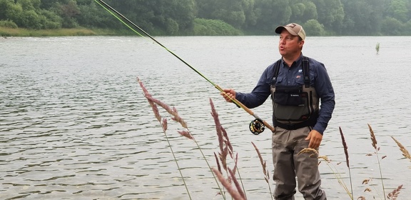 Initiation au Spey Cast sur le Rhin avec Philippe koehler 