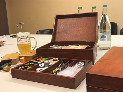 Soirée de montage de mouches